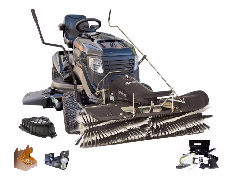 Black Edition Rasentraktor Pro 300/118 Twin HS mit Kehrmaschine